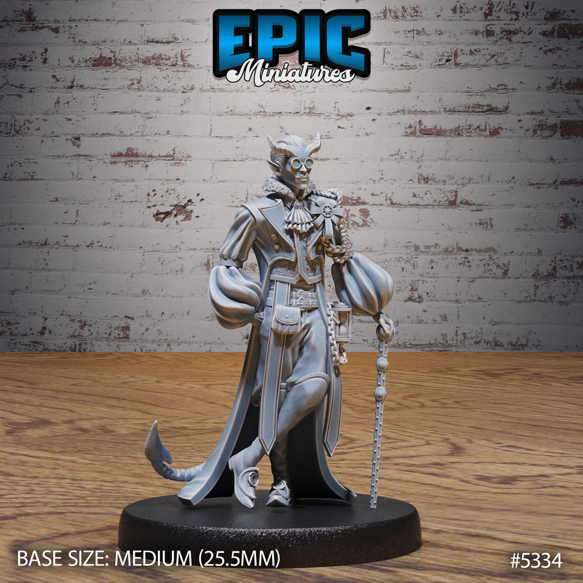 Tiefling Noble Option #5334 front DND miniature Adventurers Guild 16k resin