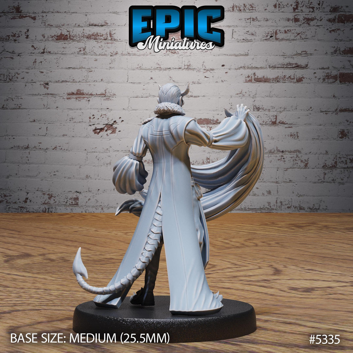 Tiefling Noble Option #5335 back DND miniature Adventurers Guild 16k resin