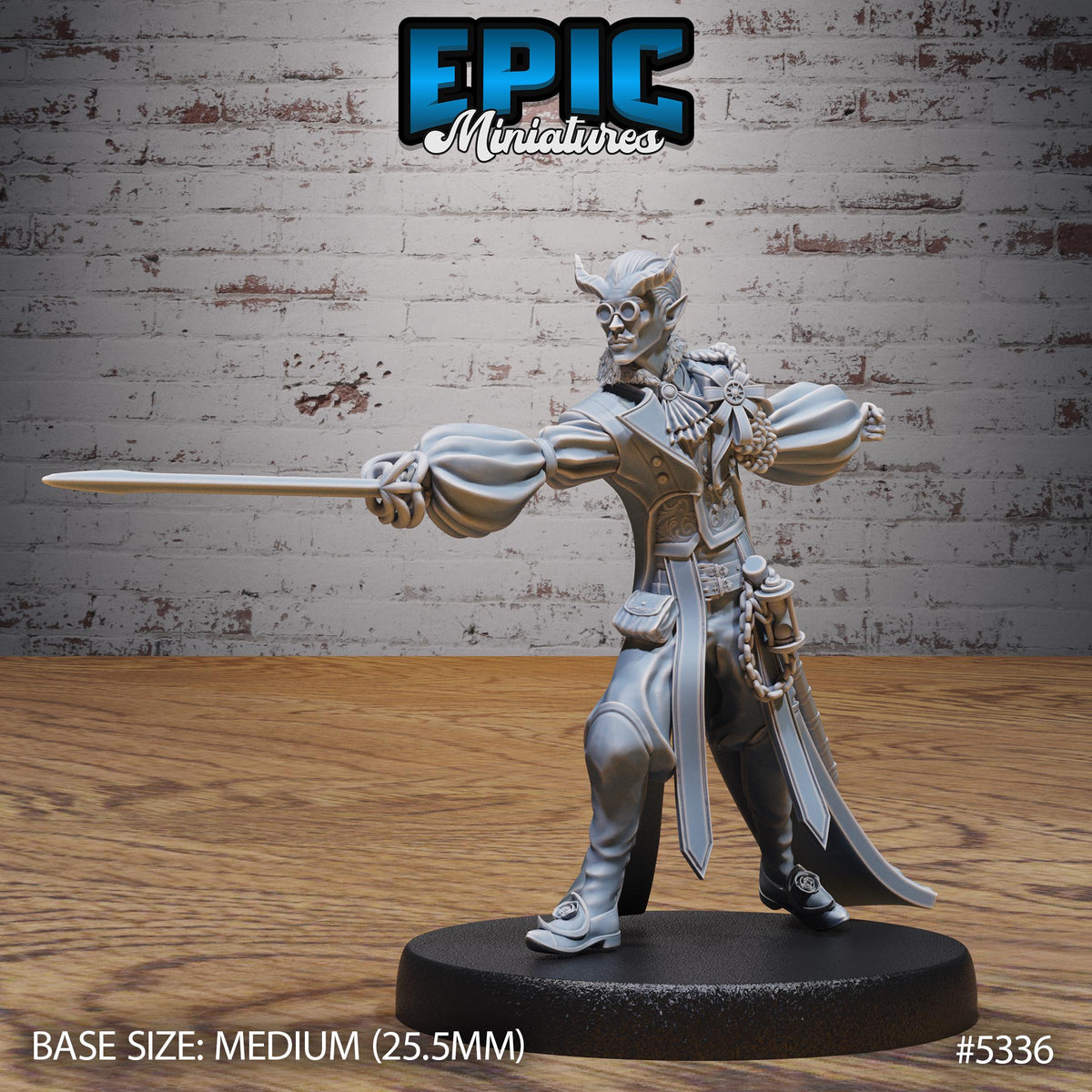 Tiefling Noble Option #5336 front DND miniature Adventurers Guild 16k resin