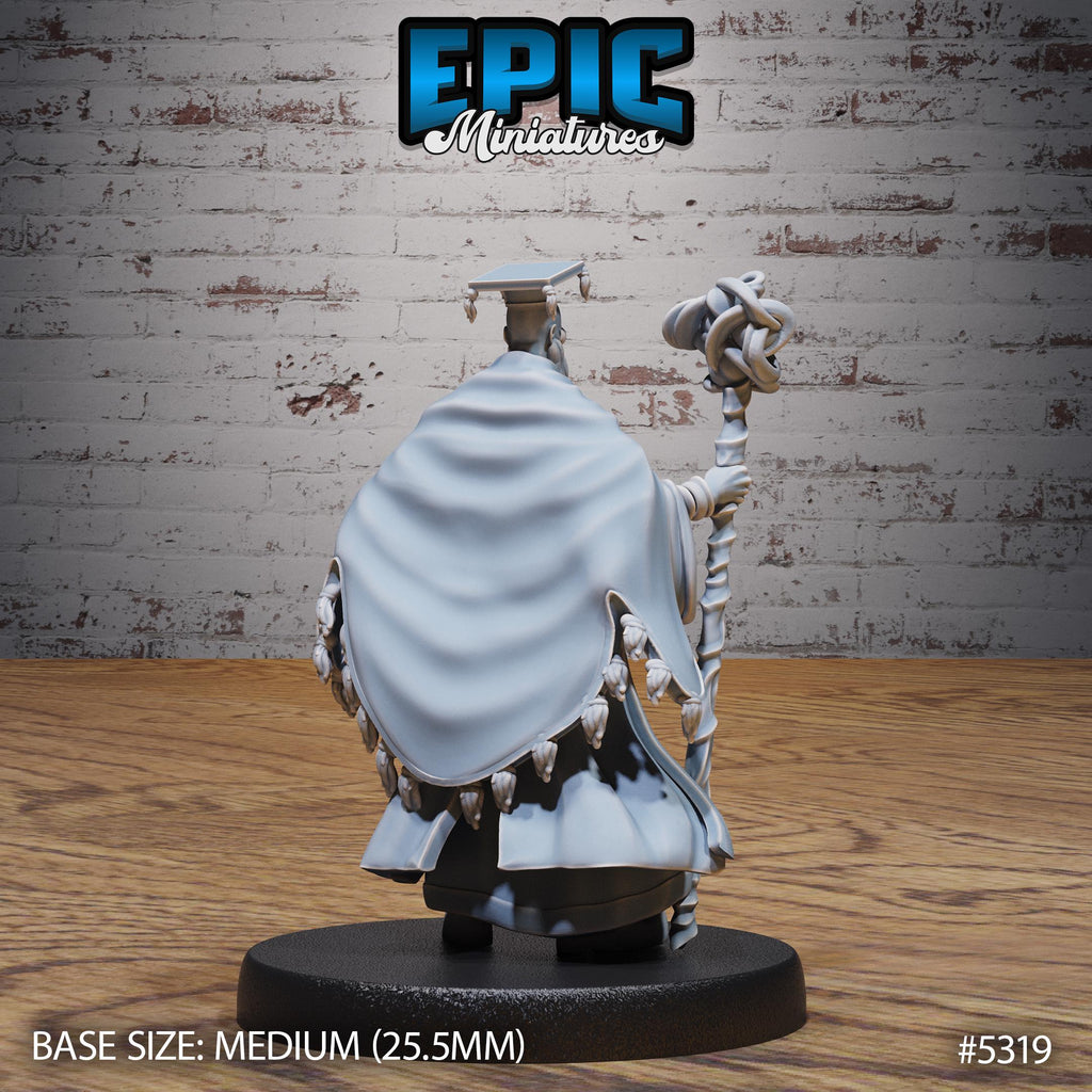 Scholar Wizard Option #5319 back DND miniature Adventurers Guild 16k resin