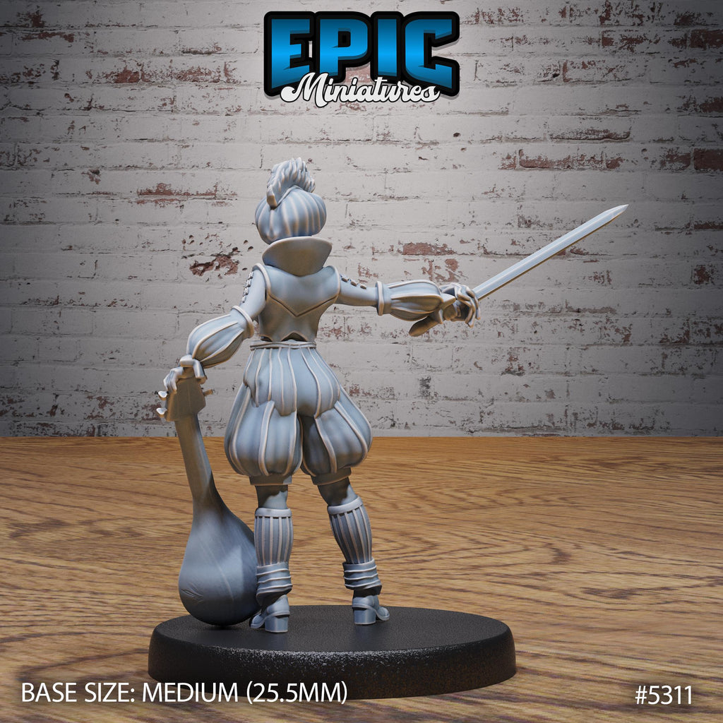 Bard Adventurer Option #5311 back DND miniature Adventurers Guild 16k resin