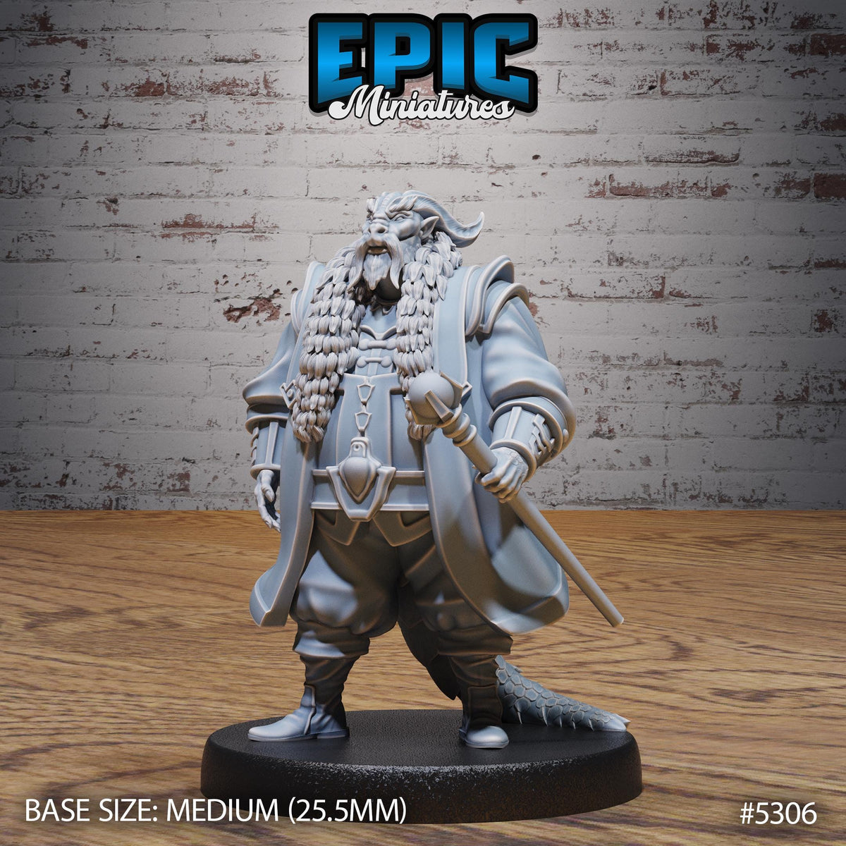 Dragonborn Noble Option #5306 front DND miniature Adventurers Guild 16k resin