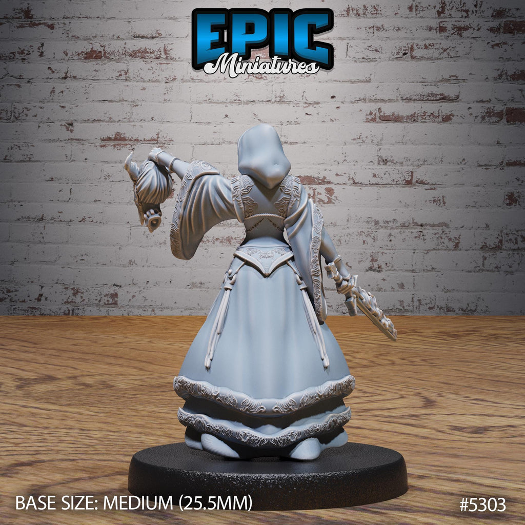 High Sorceress Option #5303 back DND miniature Adventurers Guild 16k resin
