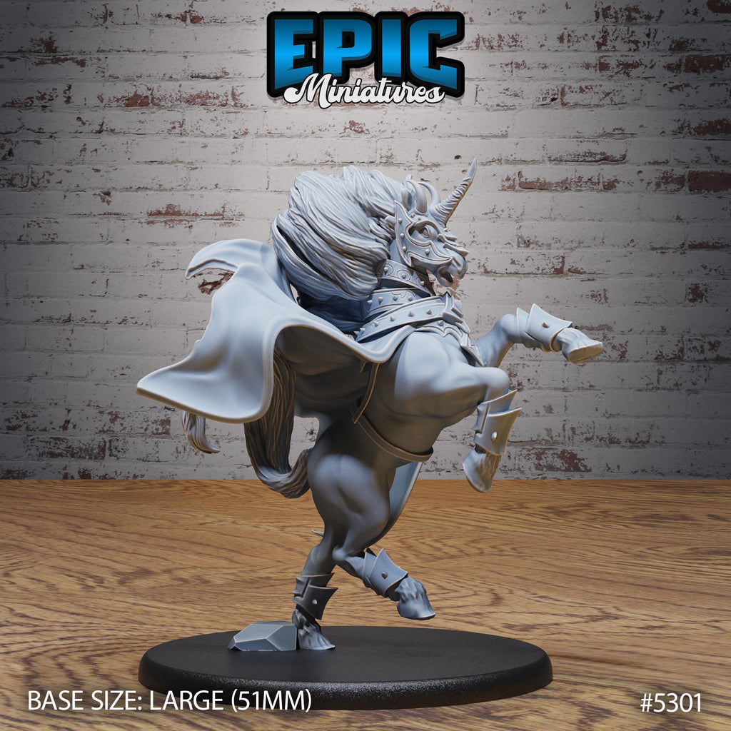 Dark Unicorn Option #5301 front DND miniature Adventurers Guild 16k resin