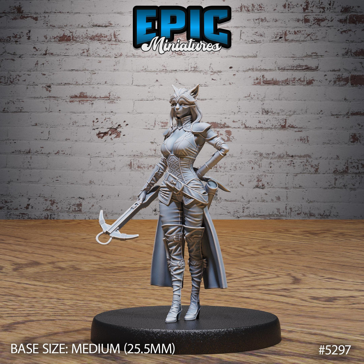 Cat Burglar Rogue Option #5297 front DND miniature Adventurers Guild 16k resin