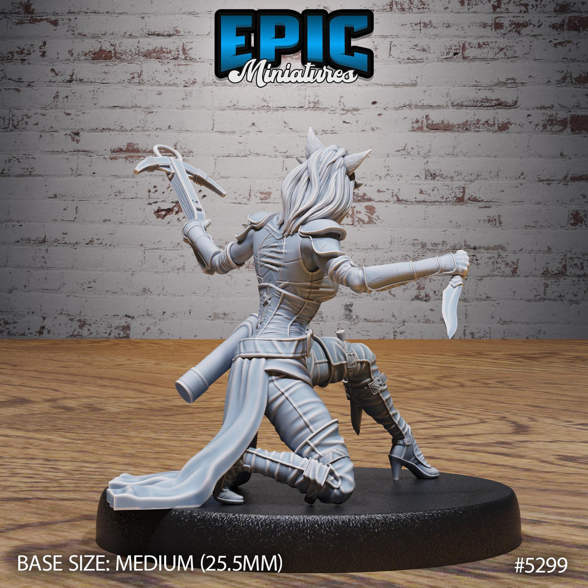 Cat Burglar Rogue Option #5299 back DND miniature Adventurers Guild 16k resin