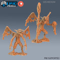 Mud Mephit Set of 2 DND miniatures group photo Cruel Marshes