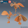 Moth Queen Set of 3 DND miniatures group photo Cruel Marshes