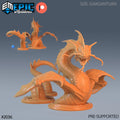 Swamp Wyrm DND miniatures group photo Cruel Marshes