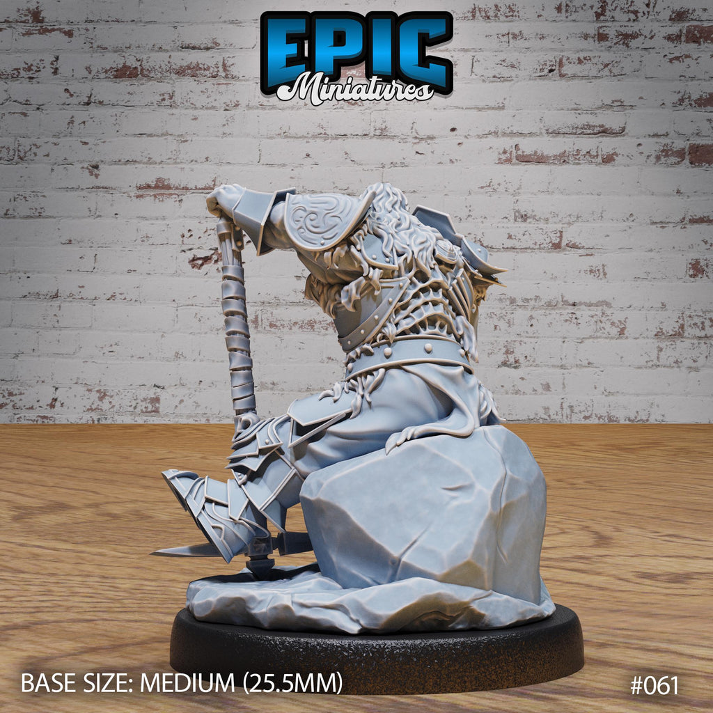 Royal Dwarf Option #061 back DND miniature Dwarf Army Pack 16k resin