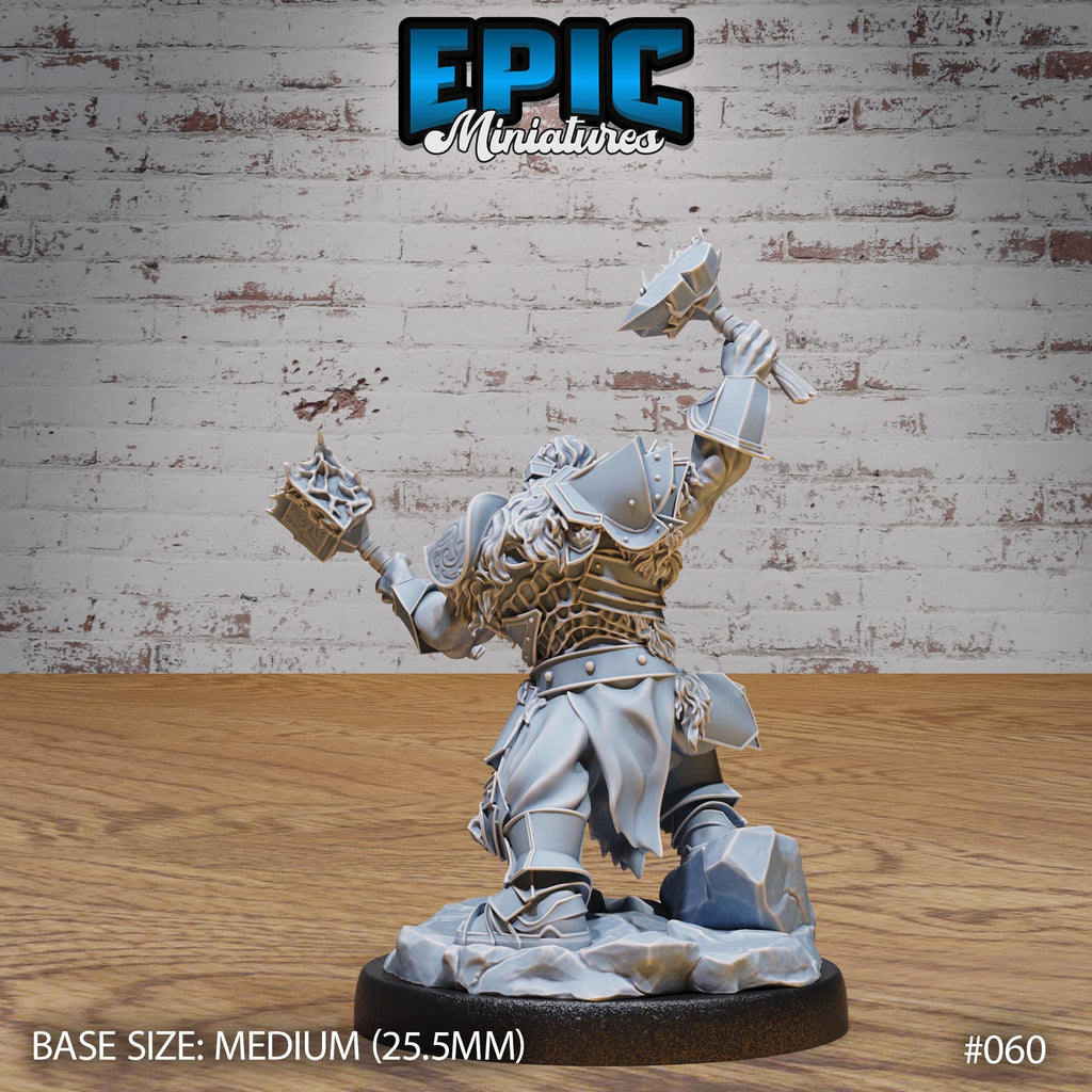Royal Dwarf Option #060 back DND miniature Dwarf Army Pack 16k resin