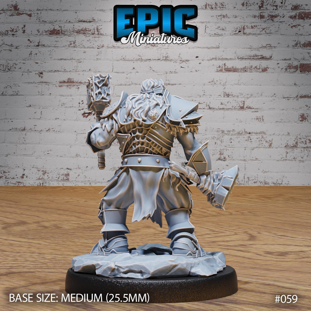 Royal Dwarf Option #059 back DND miniature Dwarf Army Pack 16k resin