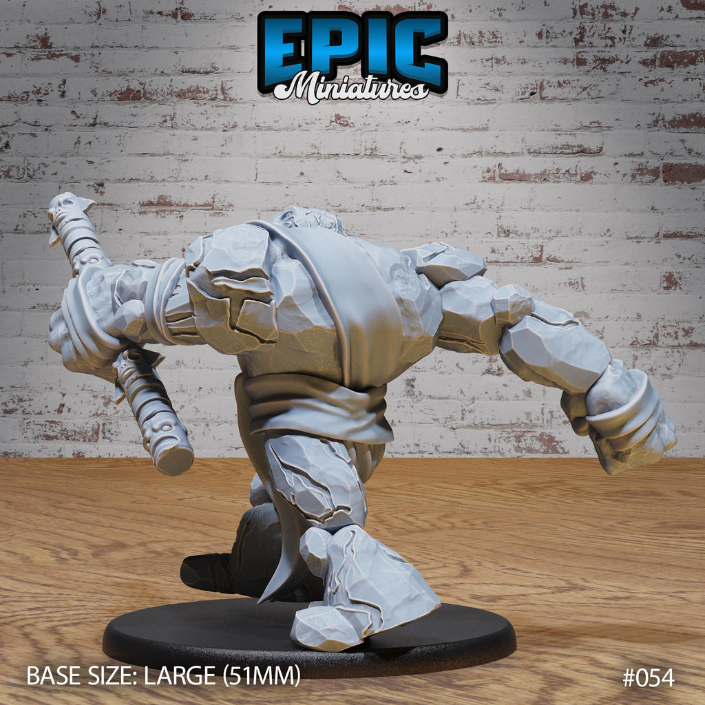 Stone Golem Option #054 back DND miniature Dwarf Army Pack 16k resin