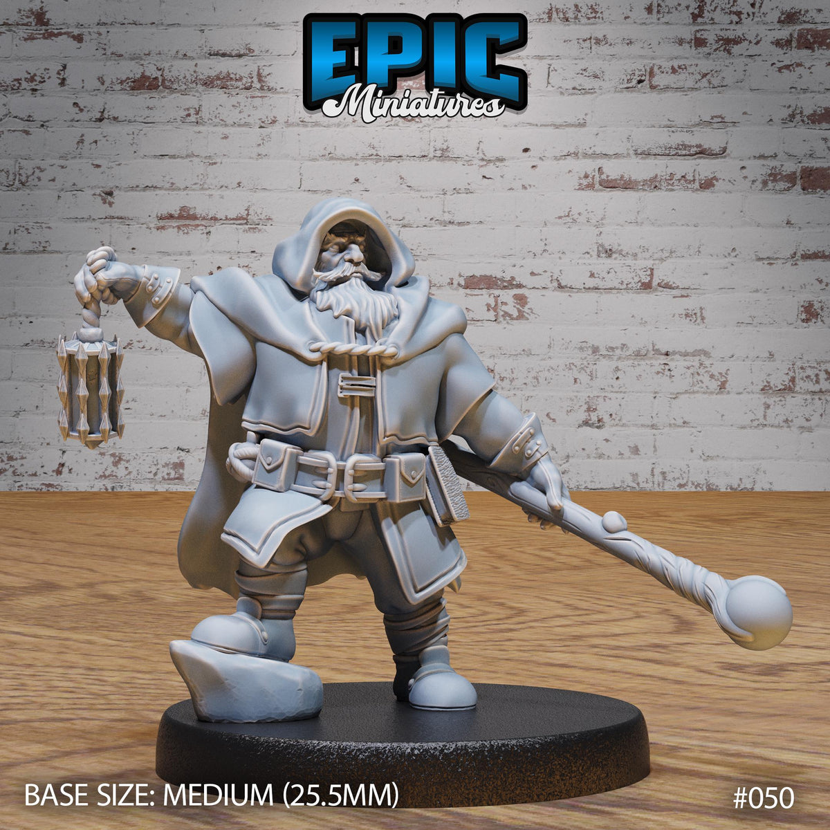 Summoner Dwarf Option #050 front DND miniature Dwarf Army Pack 16k resin