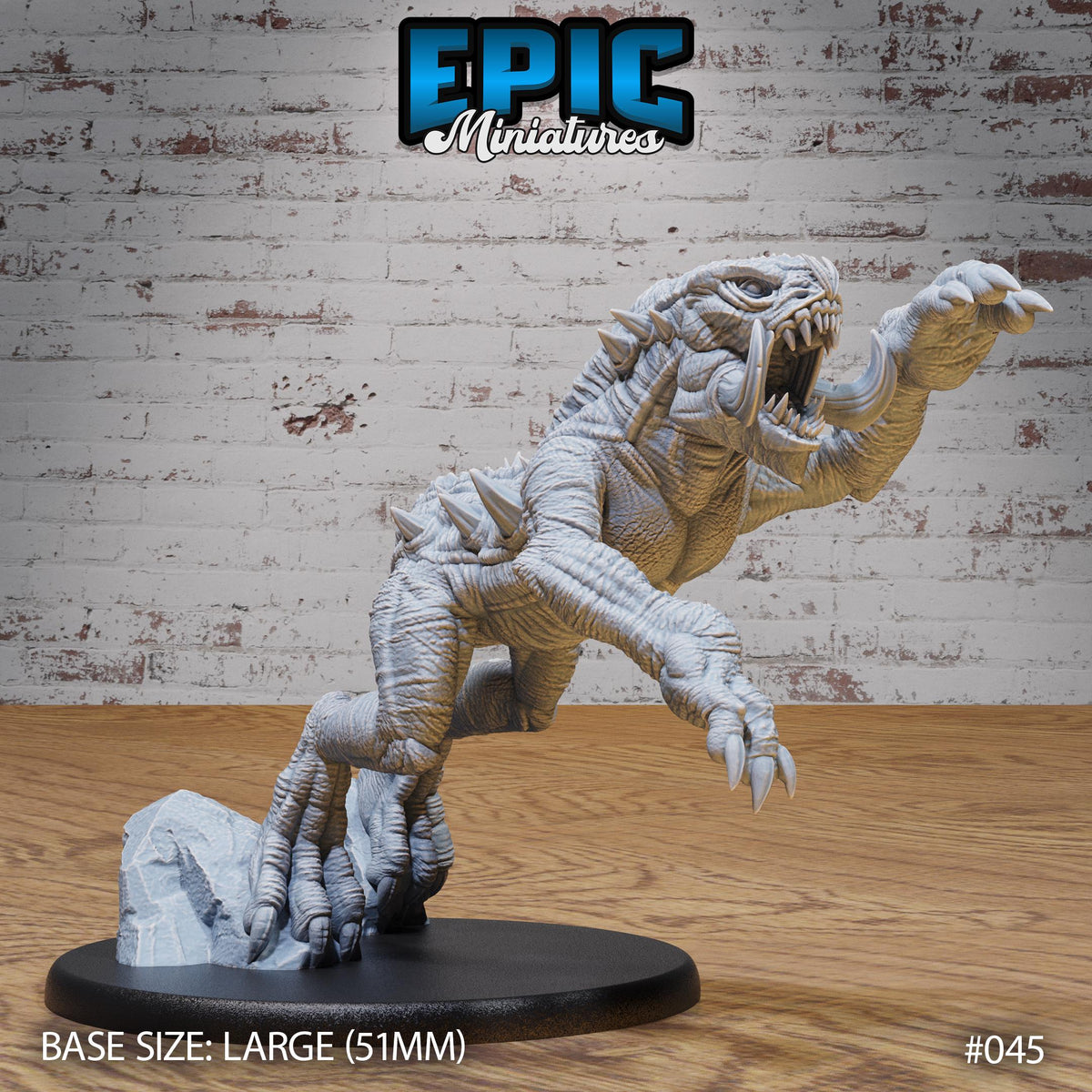 Cave Crawler Option #045 front DND miniature Dwarf Army Pack 16k resin