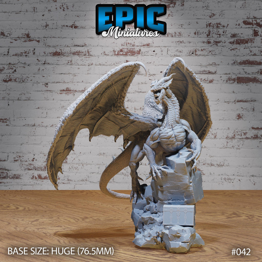 Chaos Red Dragon Option #042 front DND miniature Dwarf Army Pack 16k resin