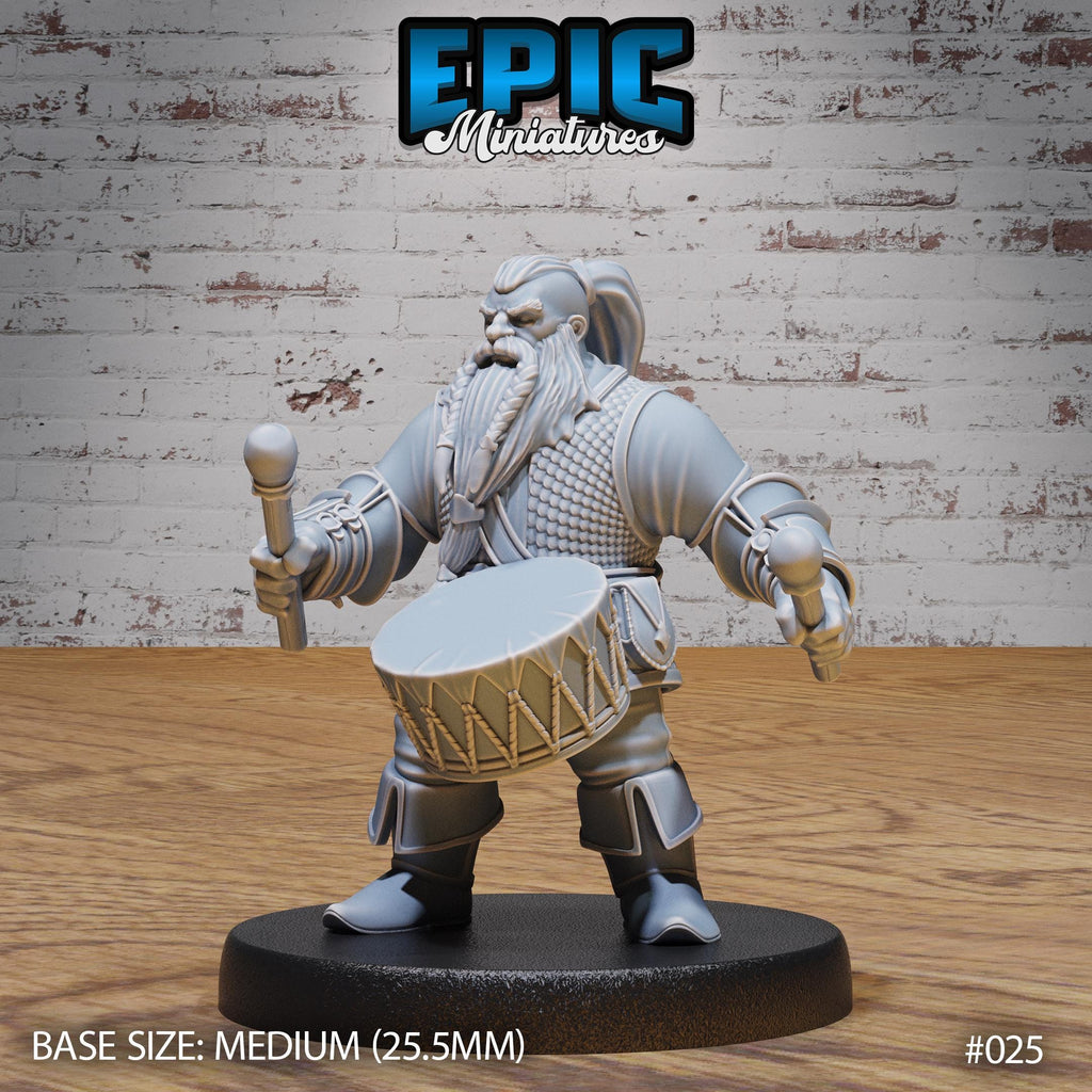 Dwarf Army Set of 10 Variations Option #025 front DND miniature Dwarf Army Pack 16k resin