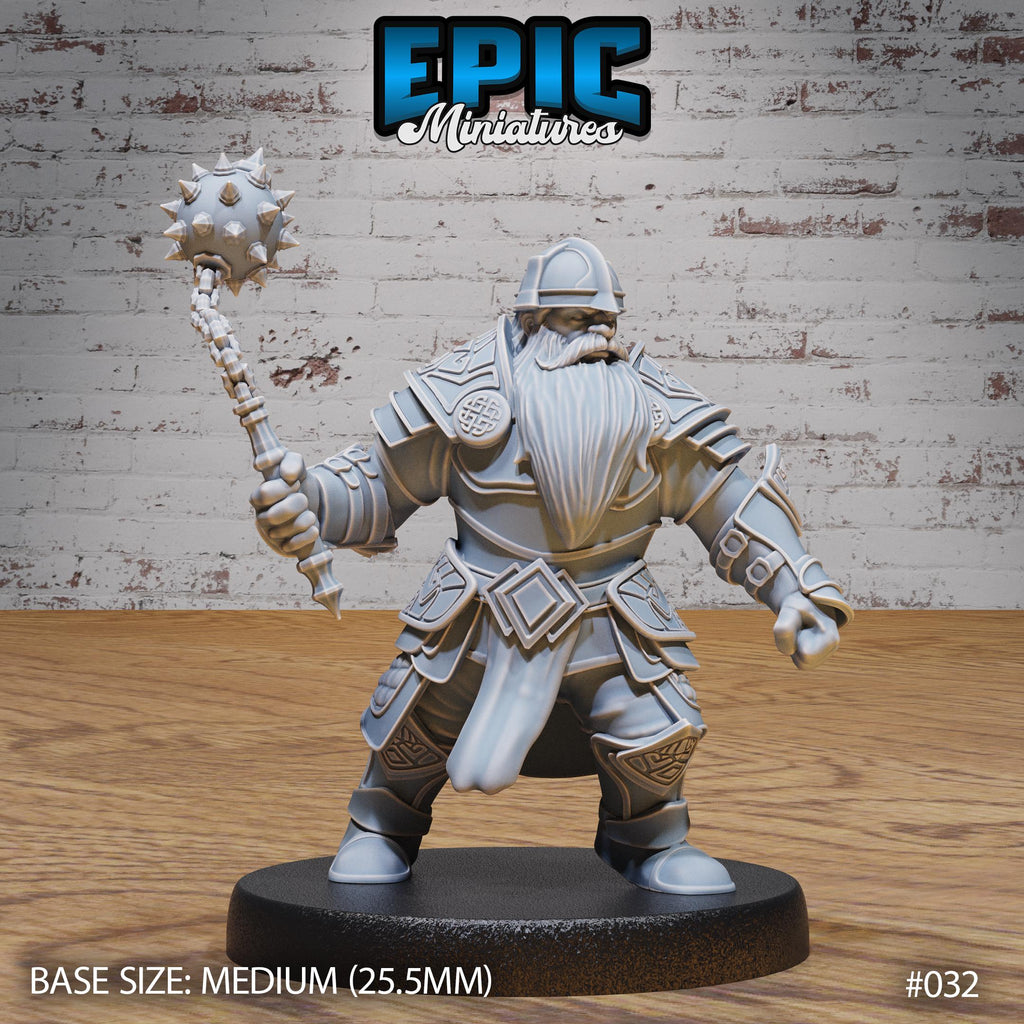 Dwarf Army Set of 10 Variations Option #032 front DND miniature Dwarf Army Pack 16k resin