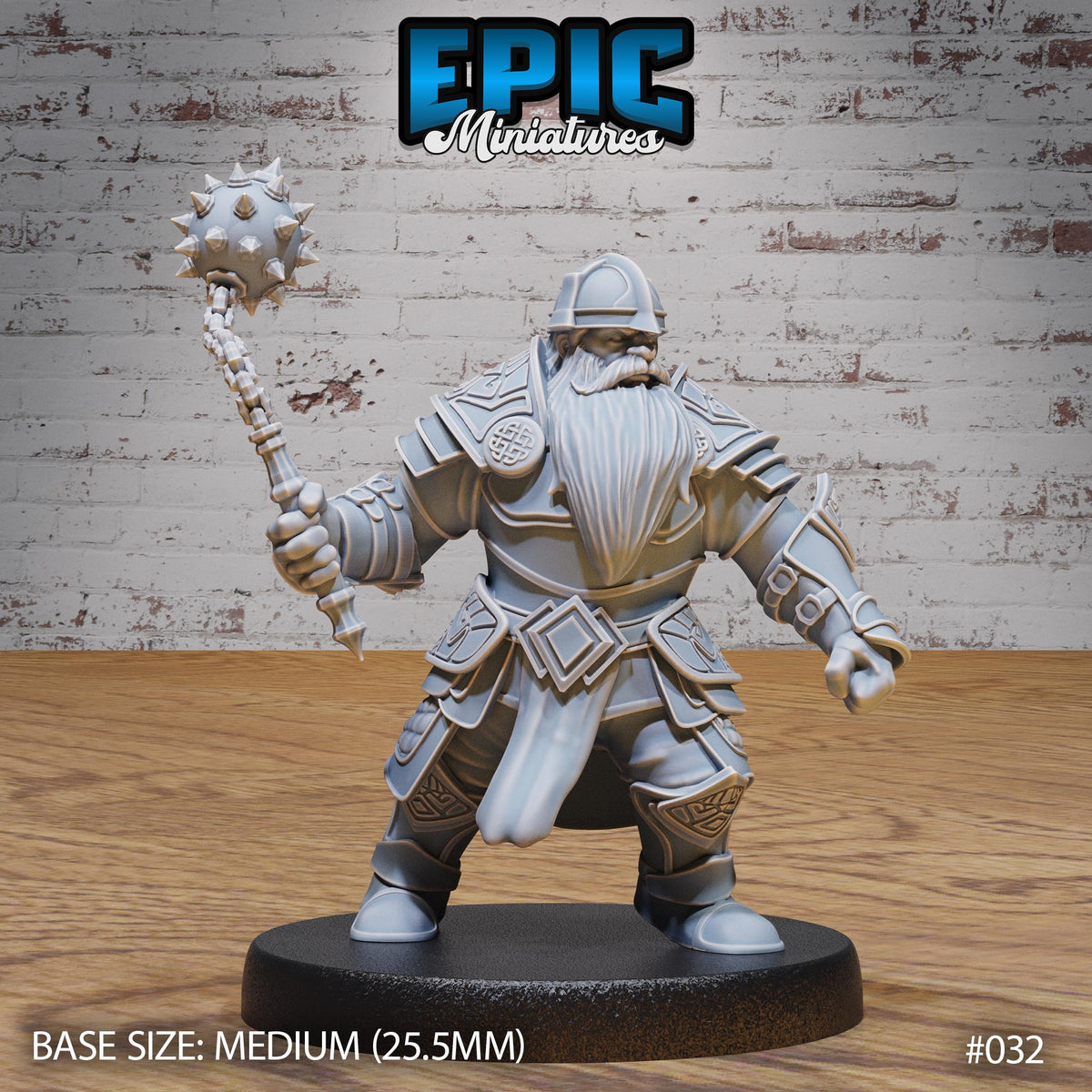 Dwarf Army Set of 10 Variations Option #032 front DND miniature Dwarf Army Pack 16k resin
