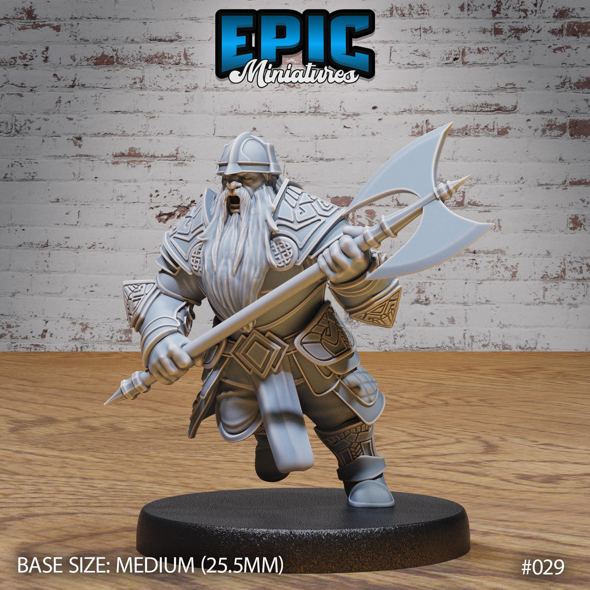 Dwarf Army Set of 10 Variations Option #029 front DND miniature Dwarf Army Pack 16k resin