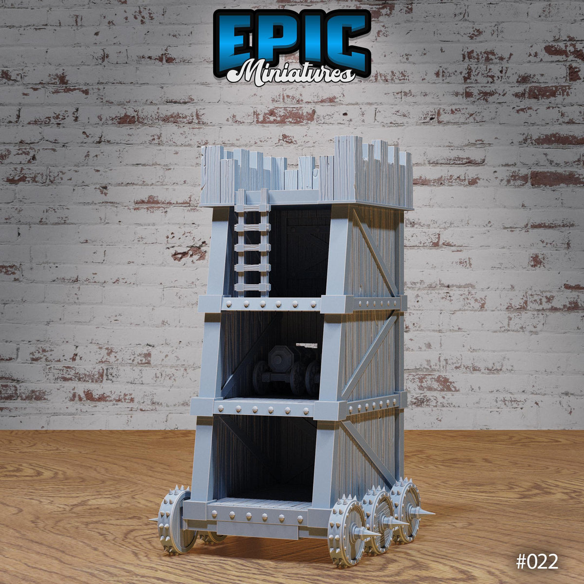 Dwarf Army Siege Commander Cannon Trebuchet Option #023 front DND miniature Dwarf Army Pack 16k resin