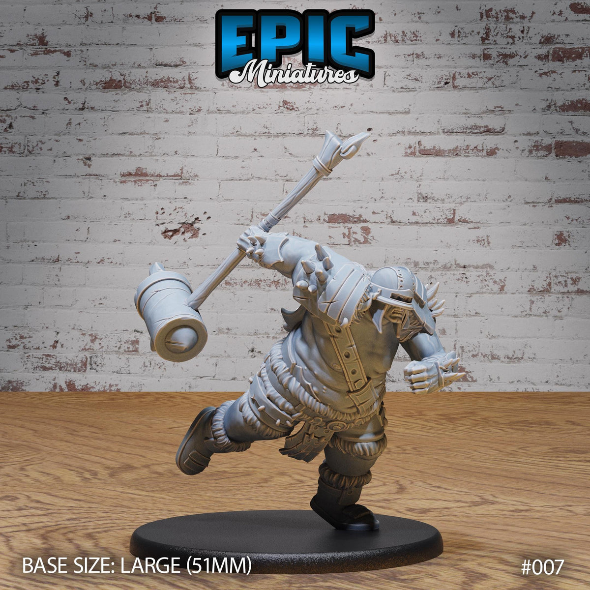 Hill Giant Juggernaut Option #007 front DND miniature Dwarf Army Pack 16k resin