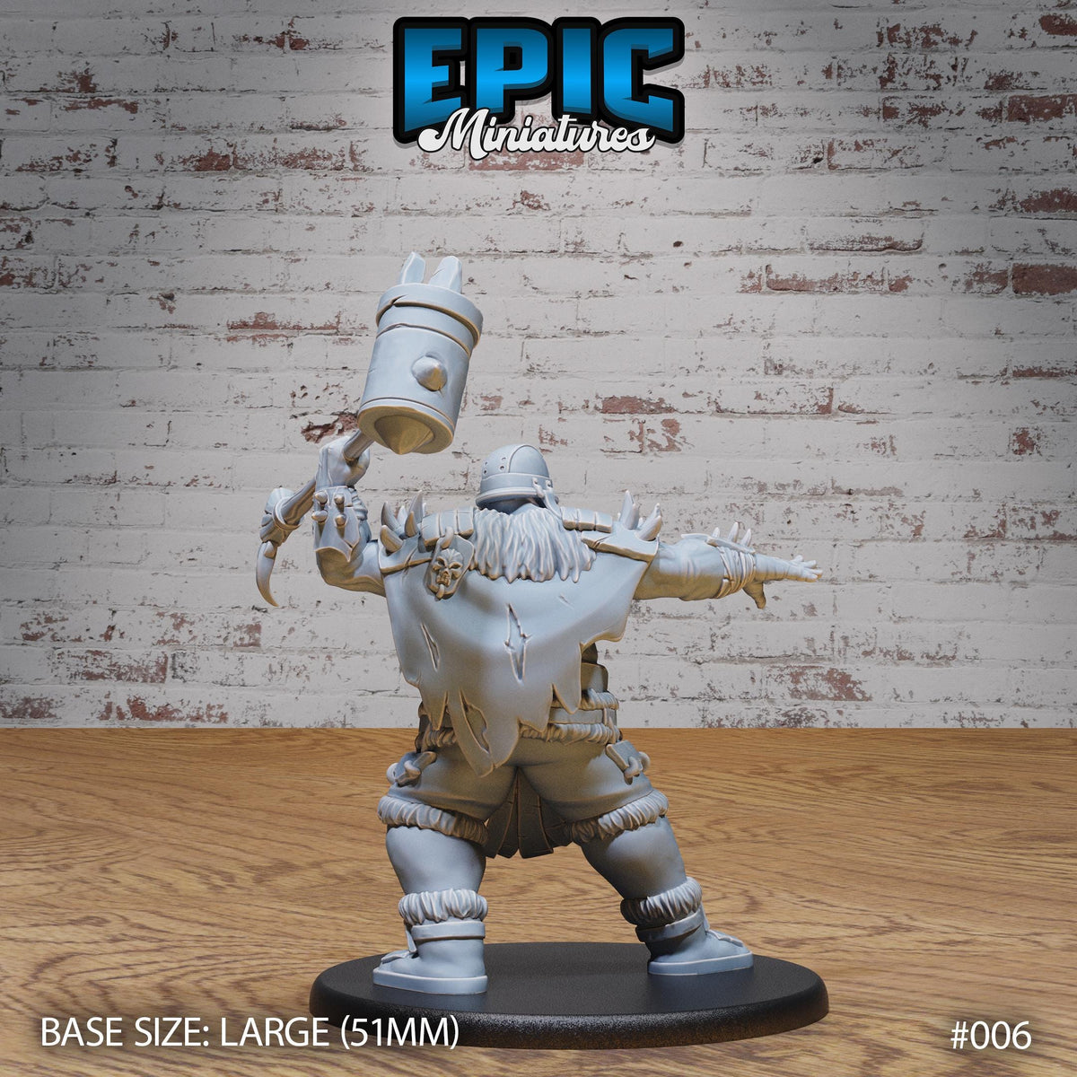 Hill Giant Juggernaut Option #006 back DND miniature Dwarf Army Pack 16k resin