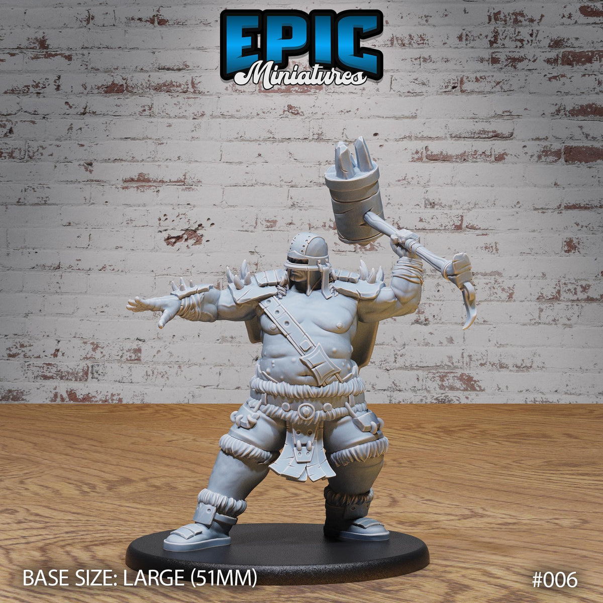 Hill Giant Juggernaut Option #006 front DND miniature Dwarf Army Pack 16k resin