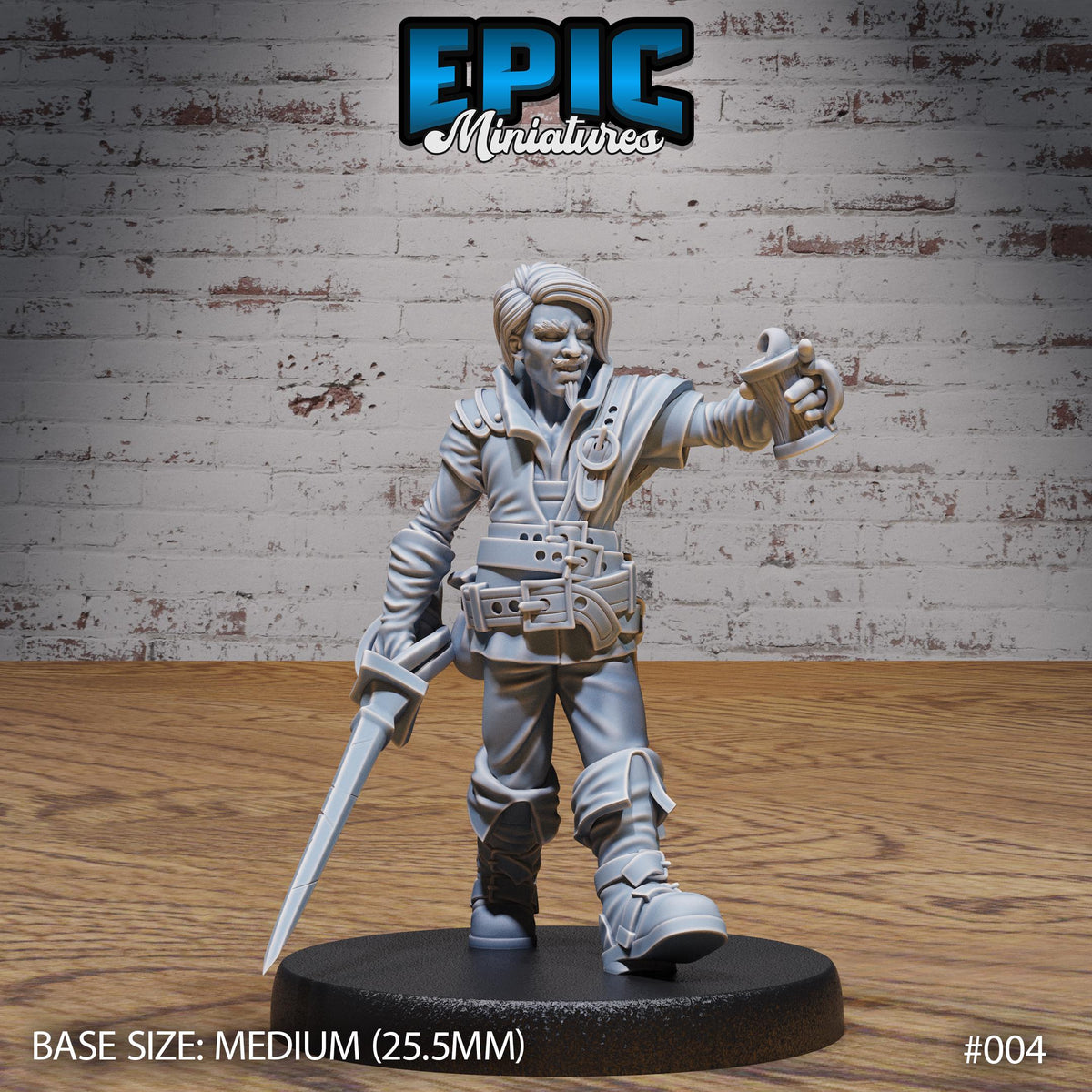 Tavern NPC Option #004 front DND miniature NPC Fun Pack 16k resin