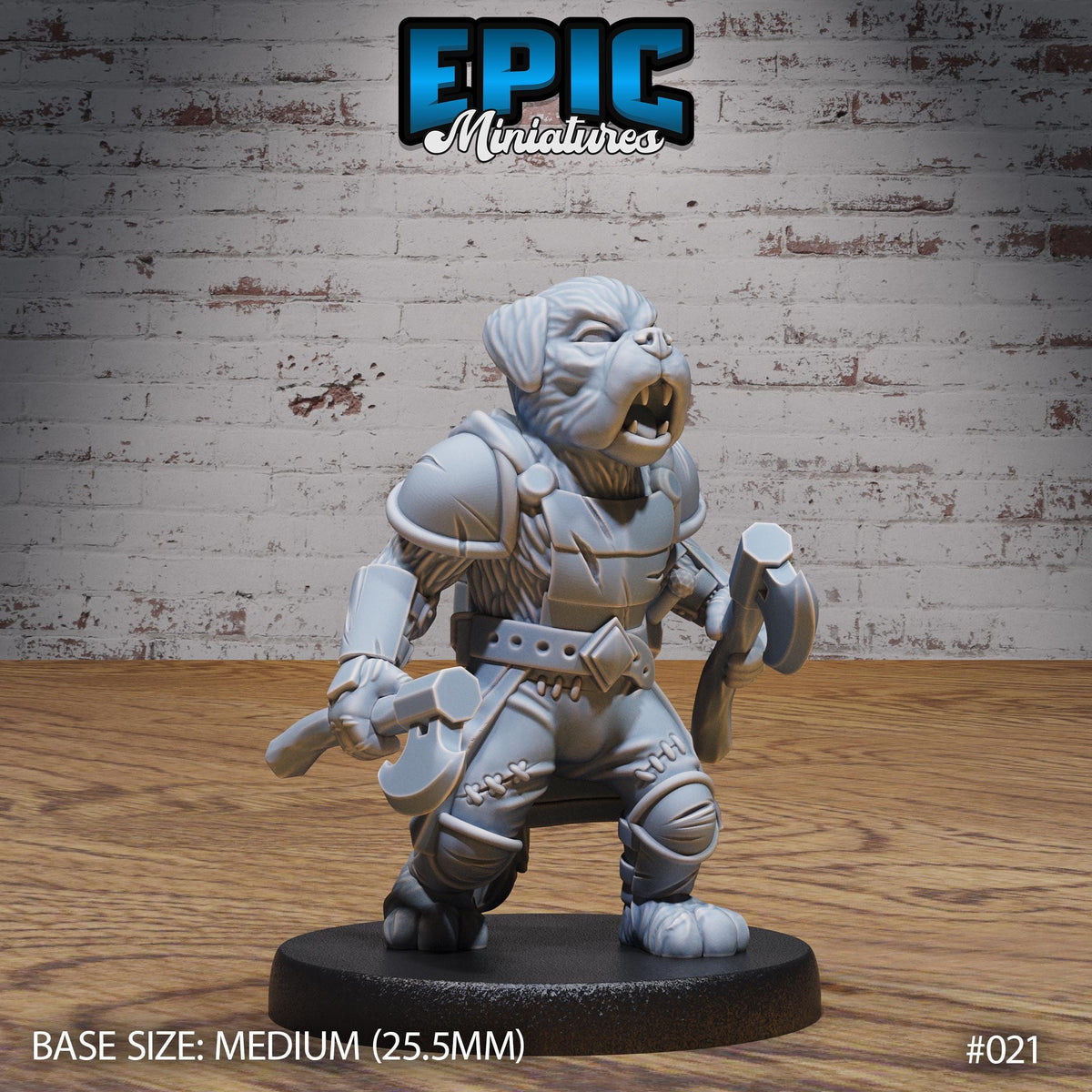 Dog Tribe Dogfolk Option #022 front DND miniature NPC Fun Pack 16k resin