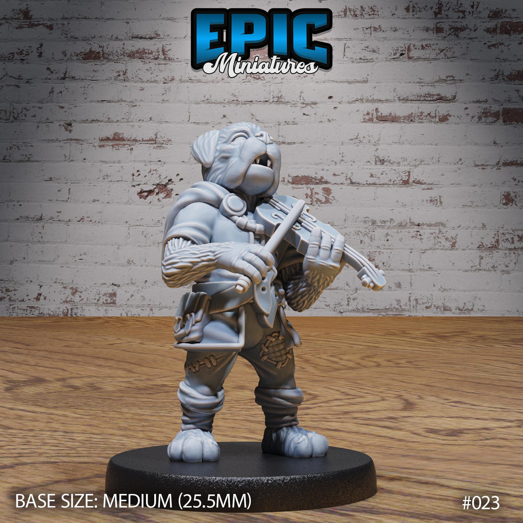 Dog Tribe Dogfolk Option #024 front DND miniature NPC Fun Pack 16k resin
