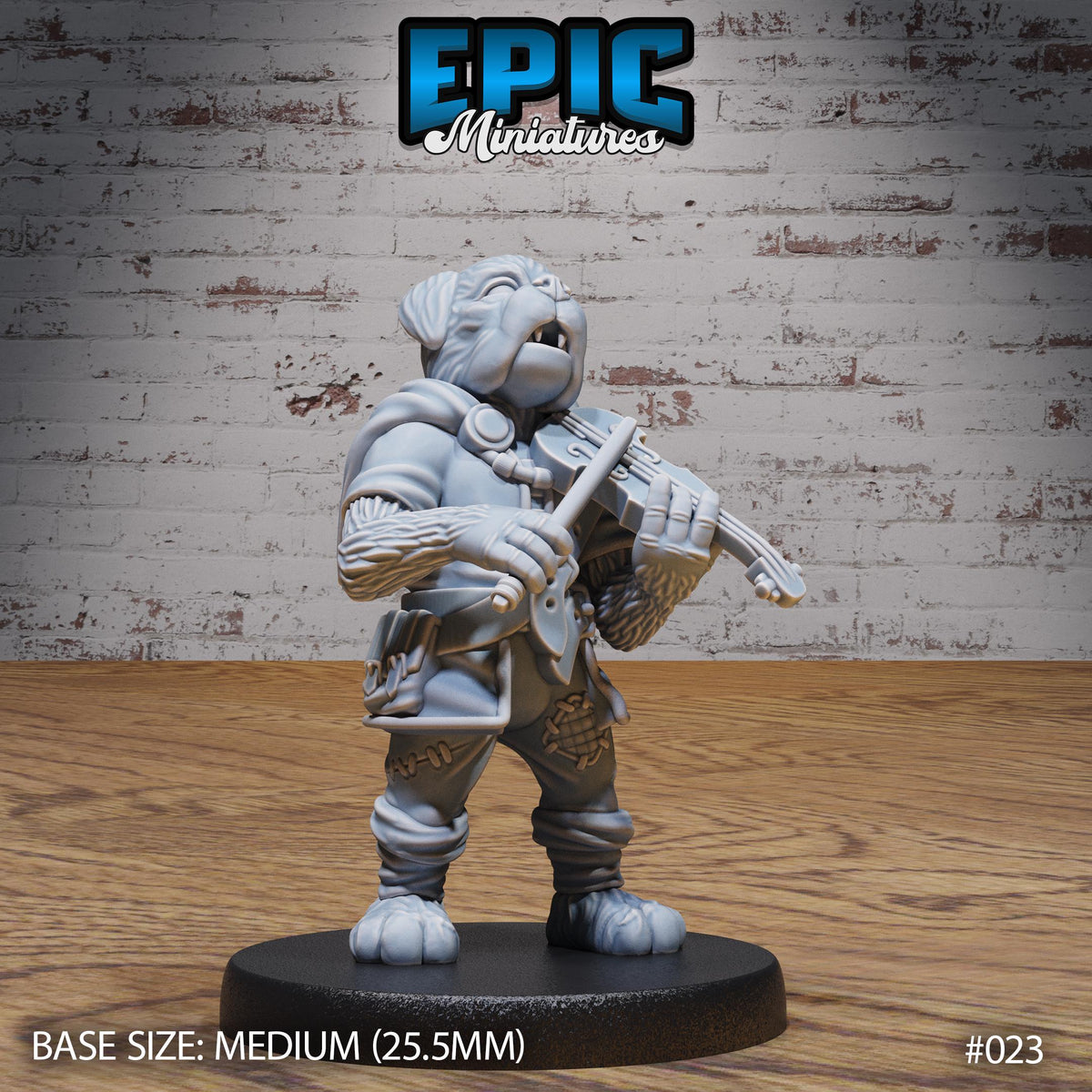 Dog Tribe Dogfolk Option #024 front DND miniature NPC Fun Pack 16k resin