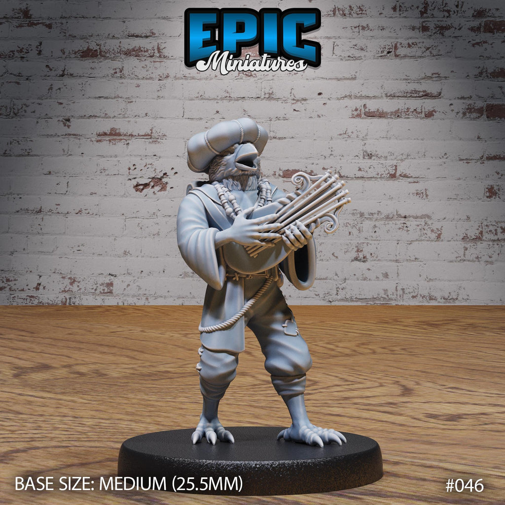 Kenku Bird Tribe Option #046 front DND miniature NPC Fun Pack 16k resin