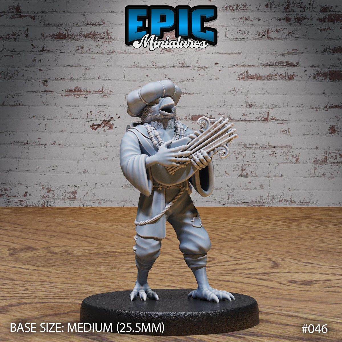 Kenku Bird Tribe Option #046 front DND miniature NPC Fun Pack 16k resin