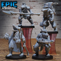 Alligator Folk Option #054 front DND miniature NPC Fun Pack 16k resin
