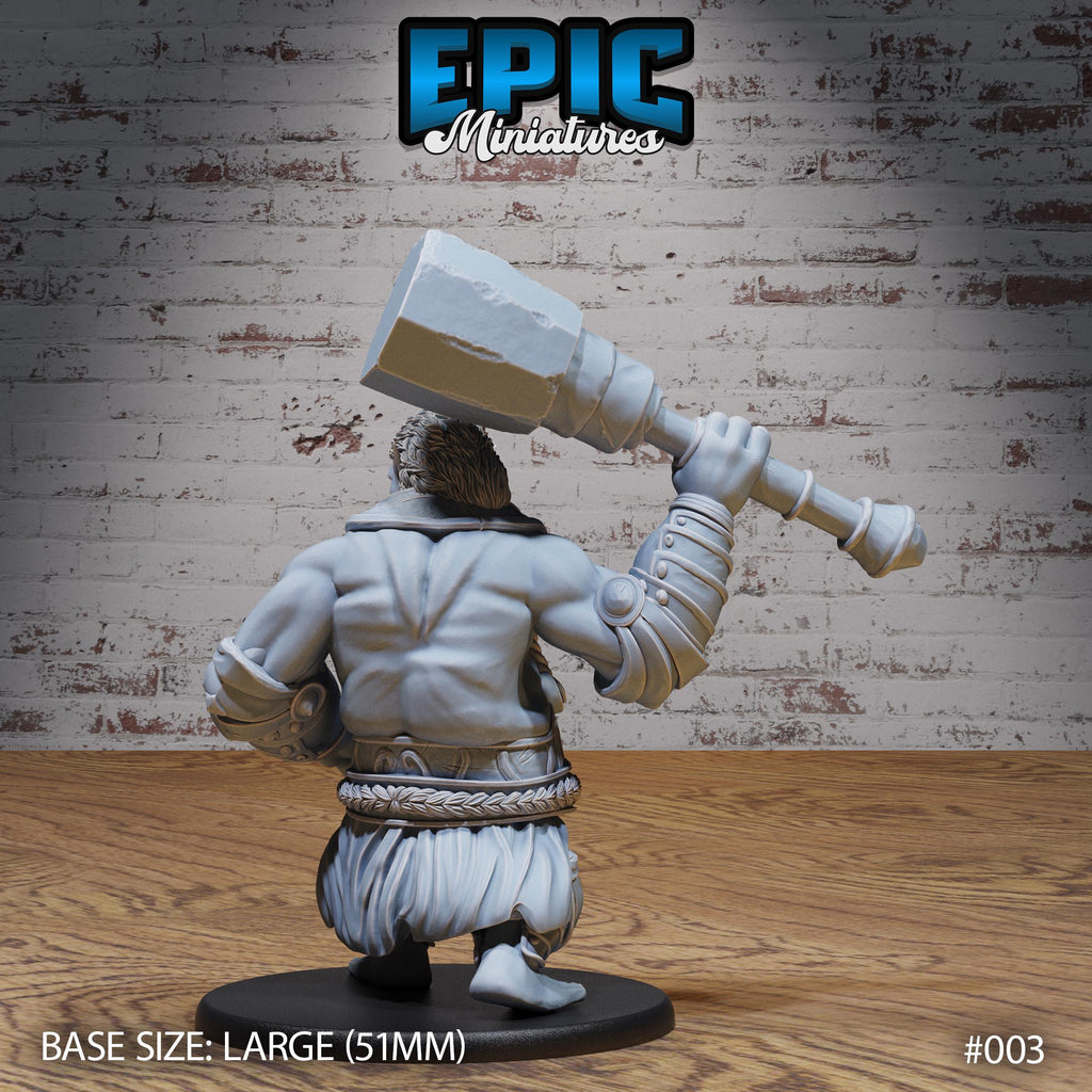 Half Troll Option #003 back DND miniature Orc Army Pack 16k resin