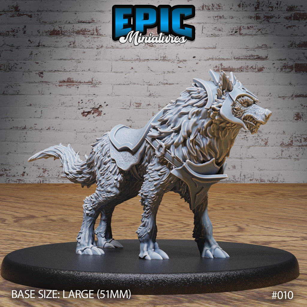 Orc Army Wolf Rider Option #010 front DND miniature Orc Army Pack 16k resin