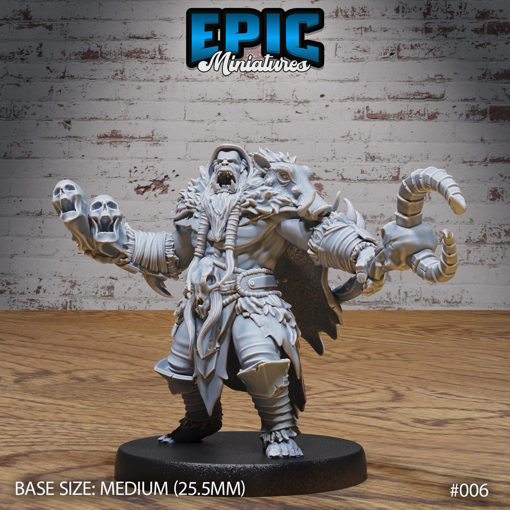 Orc Army Option #006 front DND miniature Orc Army Pack 16k resin