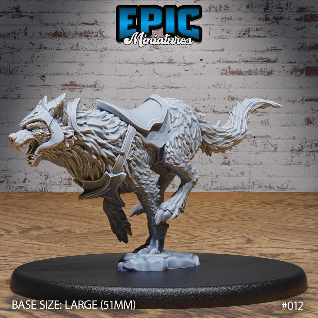 Orc Army Wolf Rider Option #012 front DND miniature Orc Army Pack 16k resin