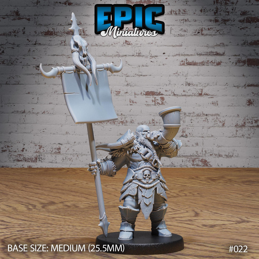 Orc Army Warrior #3 in 40mm scale front DND miniature Orc Army Pack 16k resin