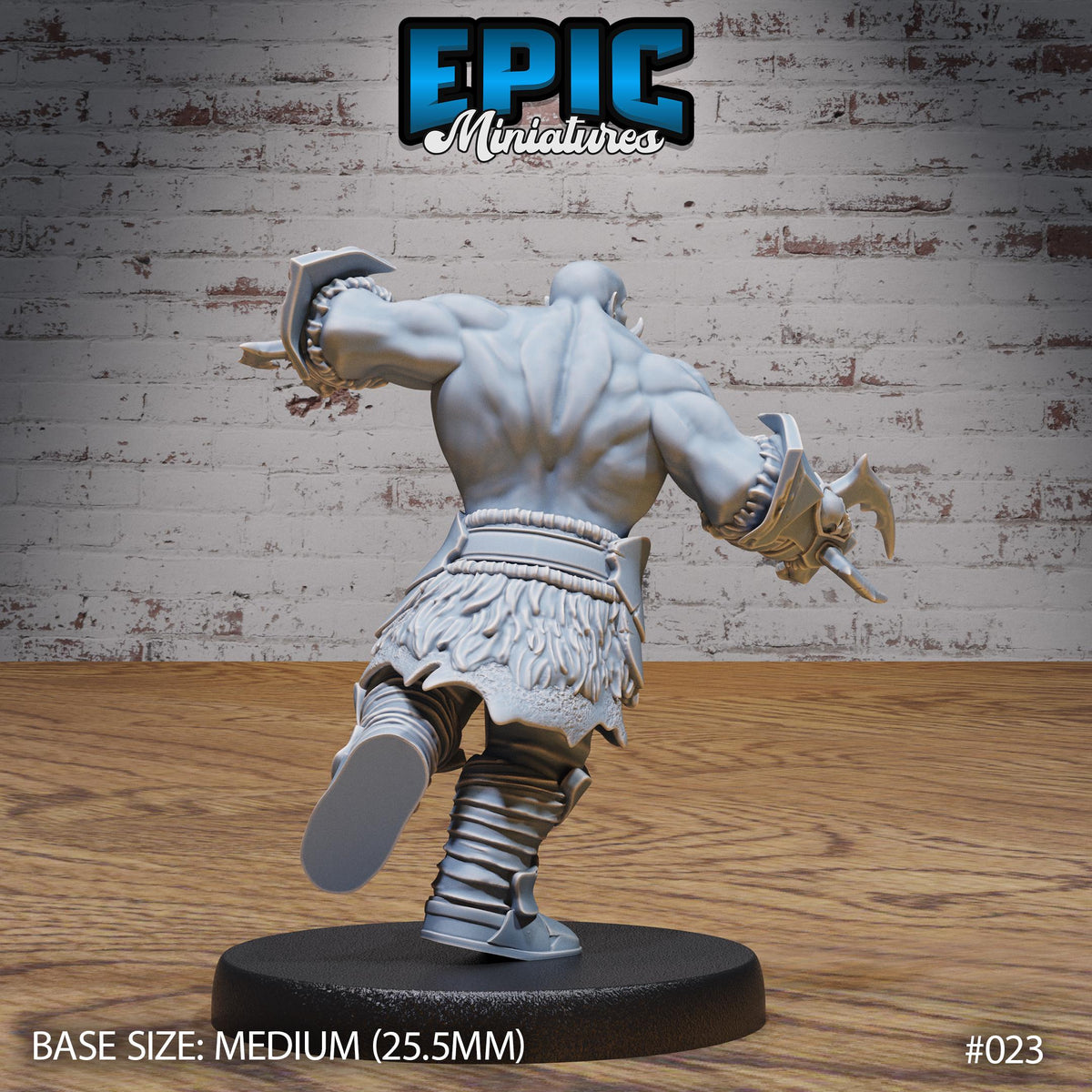 Orc Army Warrior Option #023 back DND miniature Orc Army Pack 16k resin