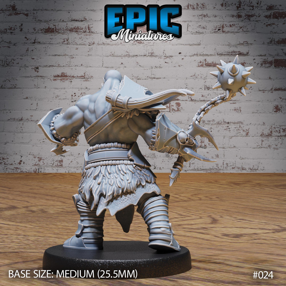 Orc Army Warrior Option #024 back DND miniature Orc Army Pack 16k resin