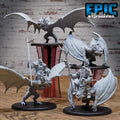 Orc Army Bat Rider Set of 4 DND miniatures group photo Orc Army Pack