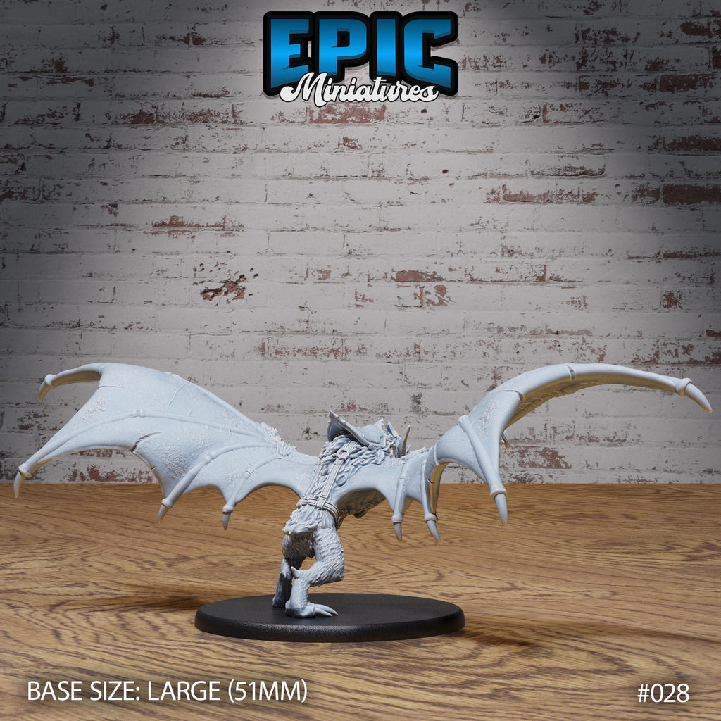 Orc Army Bat Rider Option #028 back DND miniature Orc Army Pack 16k resin