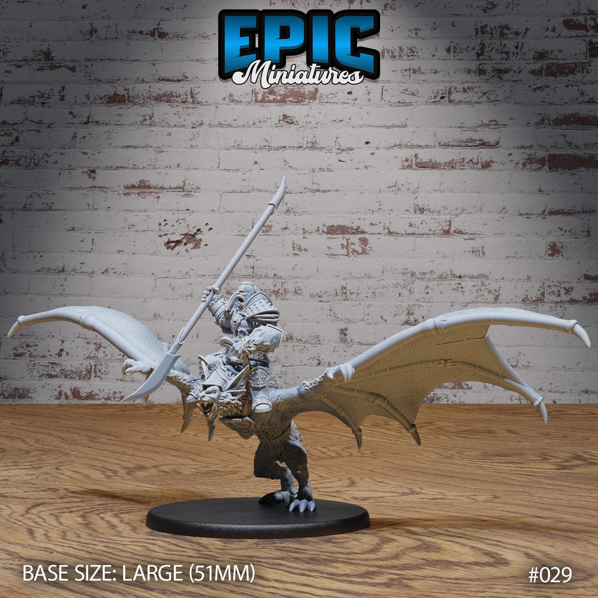 Orc Army Bat Rider Option #029 front DND miniature Orc Army Pack 16k resin