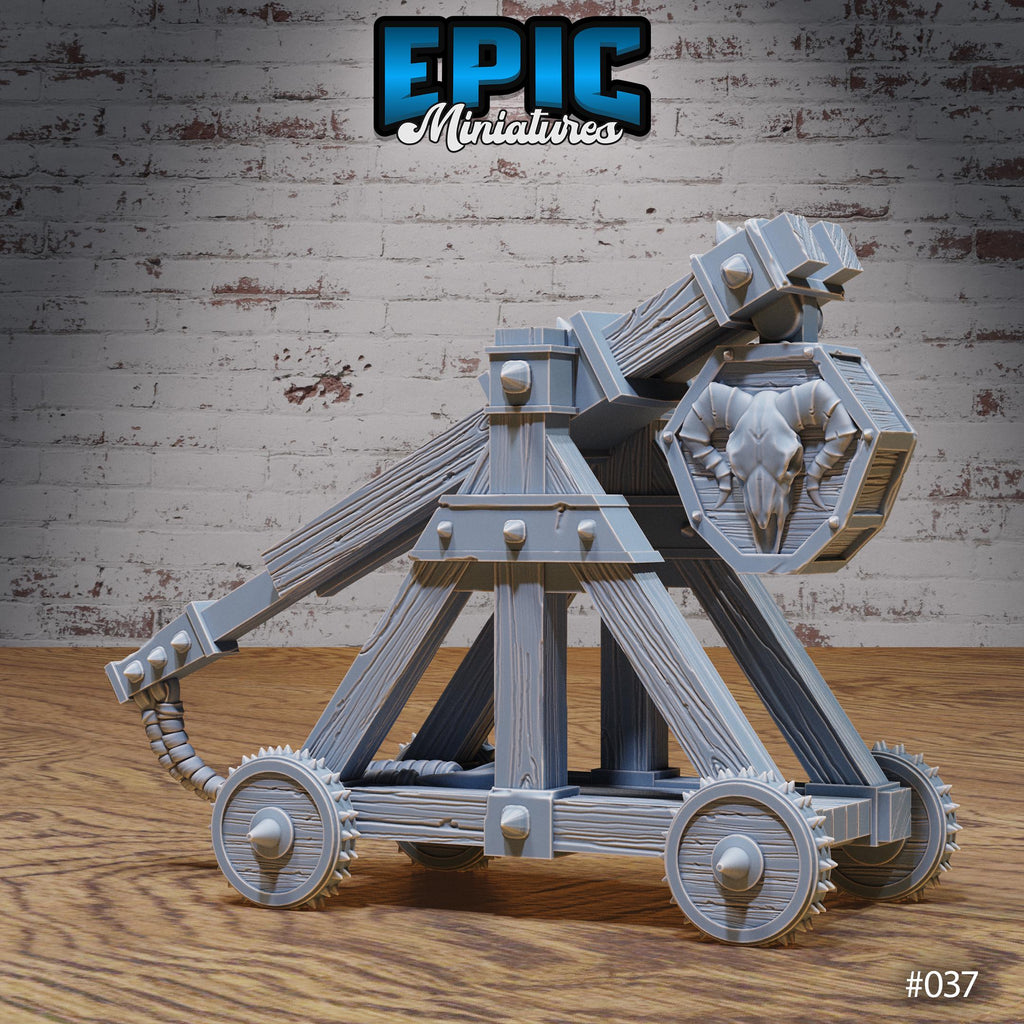 Orc Army Siege Catapult Option #037 front DND miniature Orc Army Pack 16k resin
