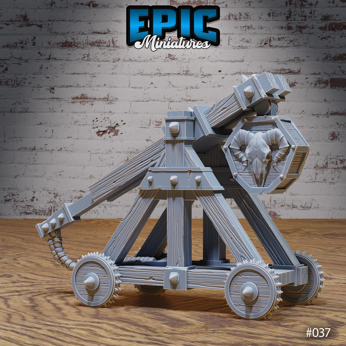 Orc Army Siege Catapult Option #037 front DND miniature Orc Army Pack 16k resin