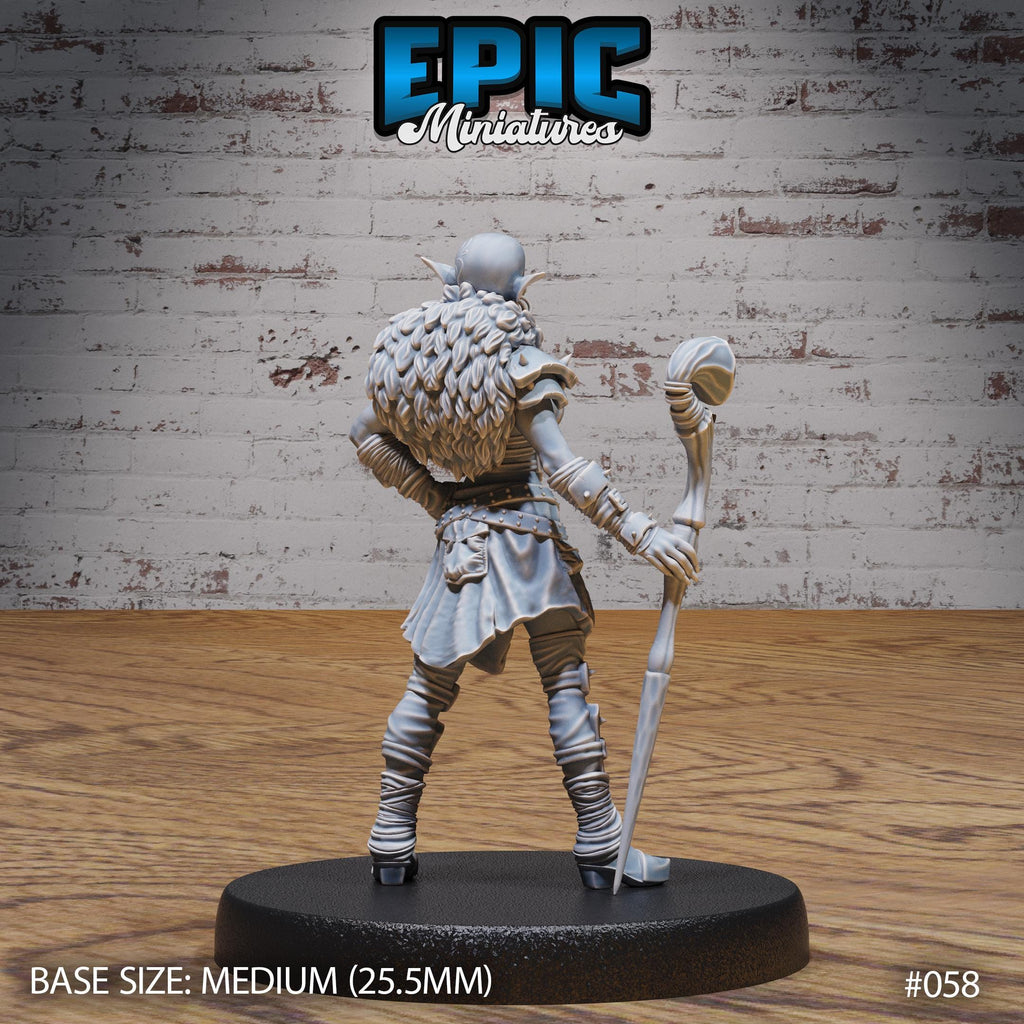Hobgoblin Adventurer Option #058 back DND miniature Orc Army Pack 16k resin