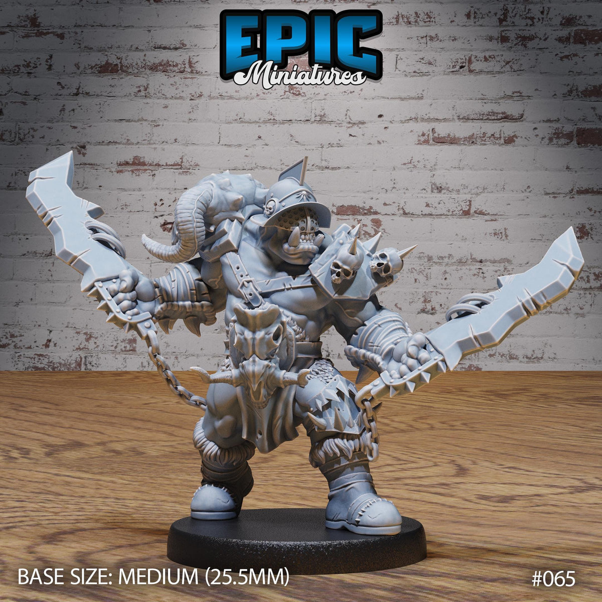 Orc Gladiator Champion DND miniatures group photo Orc Army Pack