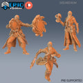 Time Wizard Set of 3 DND miniatures group photo Arcane Dungeon